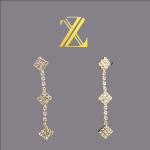 Zaxie Rhinestone Drop Earrings